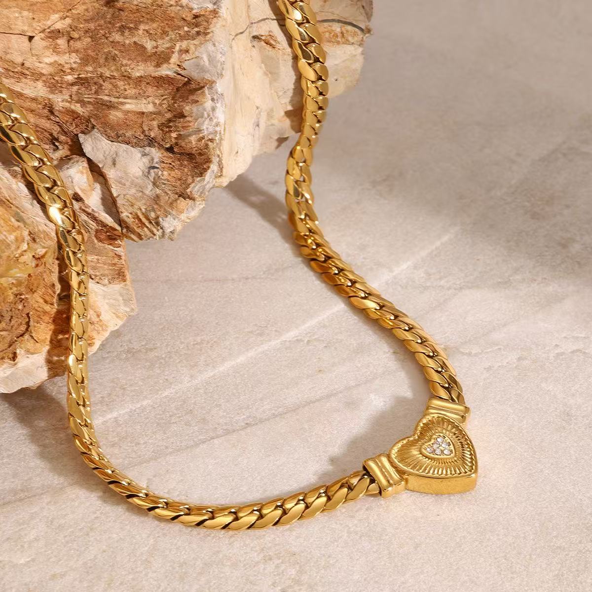 Heavy Style Love Heart Necklace