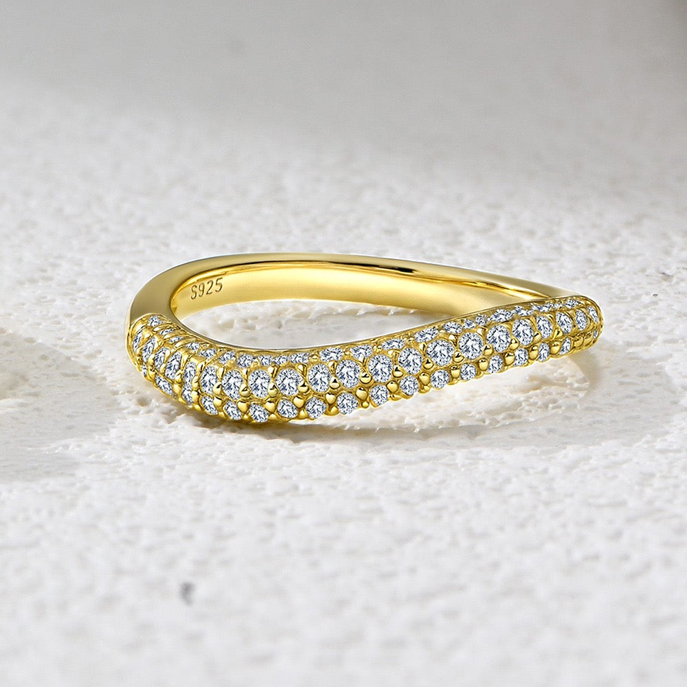 Stacking radiant rings S925