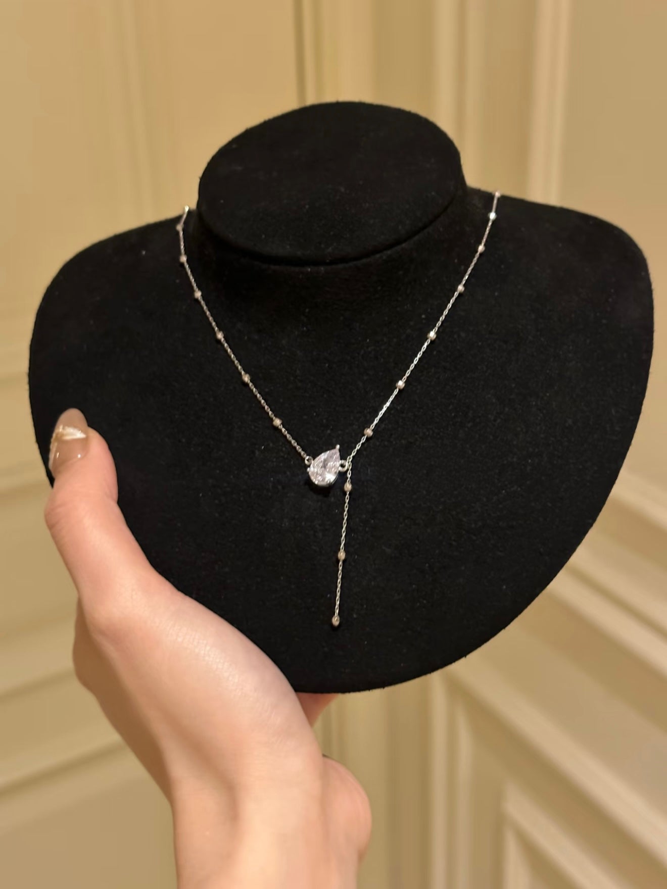 Oval T Necklace