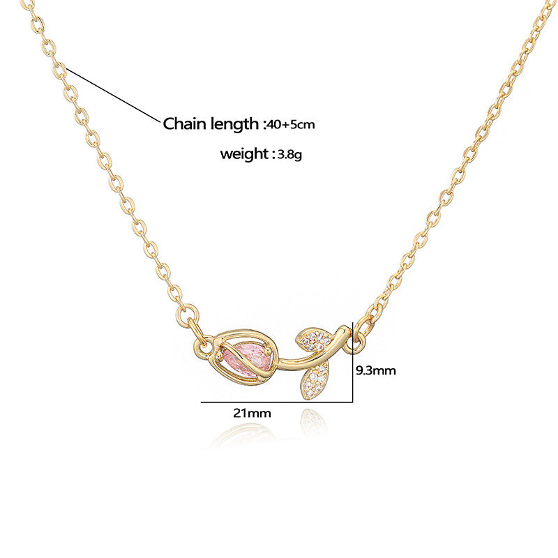 Tulip Zircon Jewelry Set
