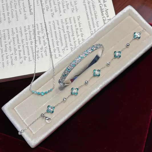 Paraiba Mint Jewelry Set