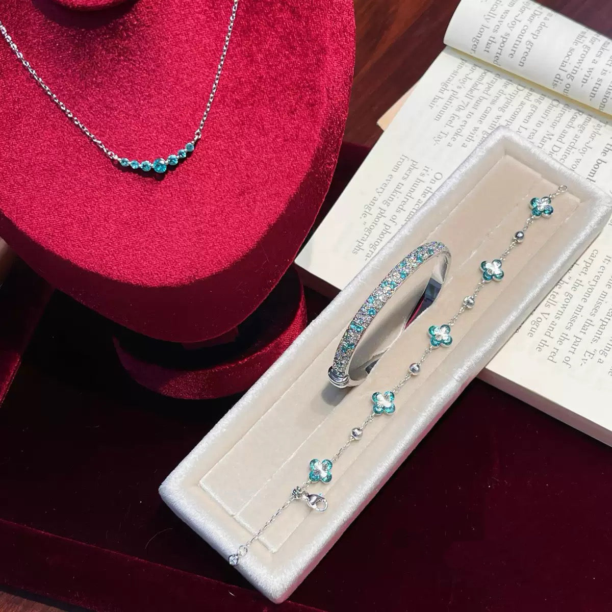 Paraiba Mint Jewelry Set