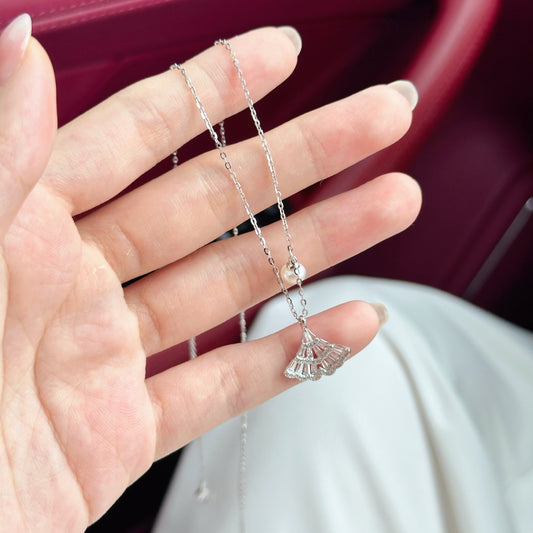 Pearl Fan Necklace