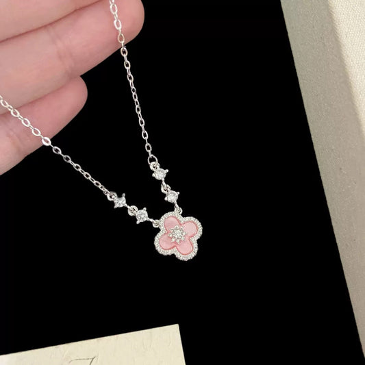 Pink Clover Jewelry Set