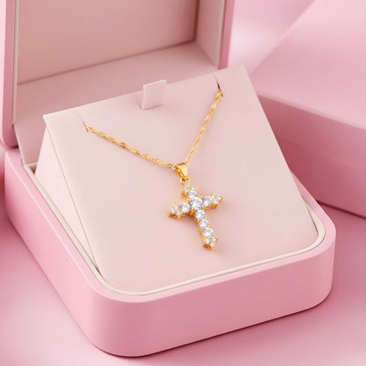 (GOLD) THE PROMISE Cross Necklace