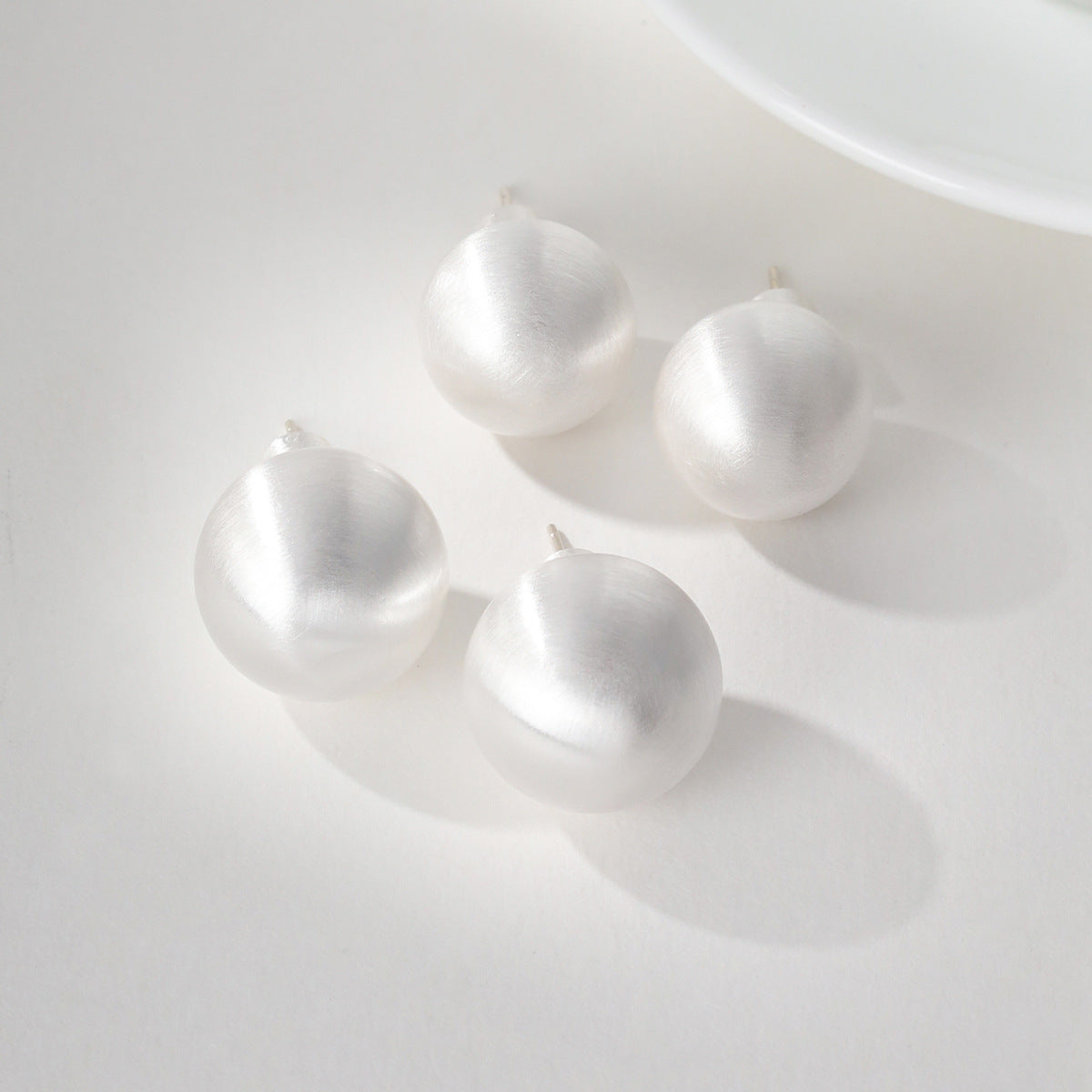 Brushed Beaded Necklace Bracelet ring earrings