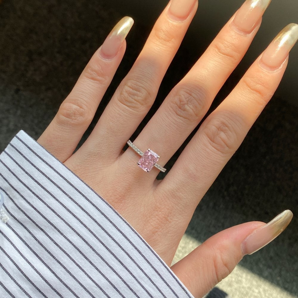 Pink Silver Ring Collection
