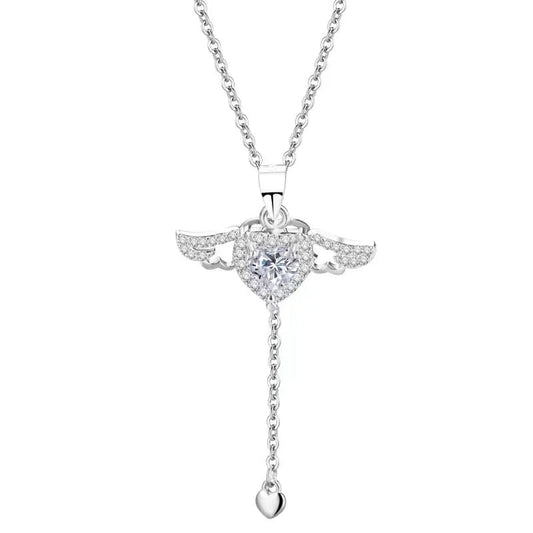 (WHITE) ANGEL HEART Necklace