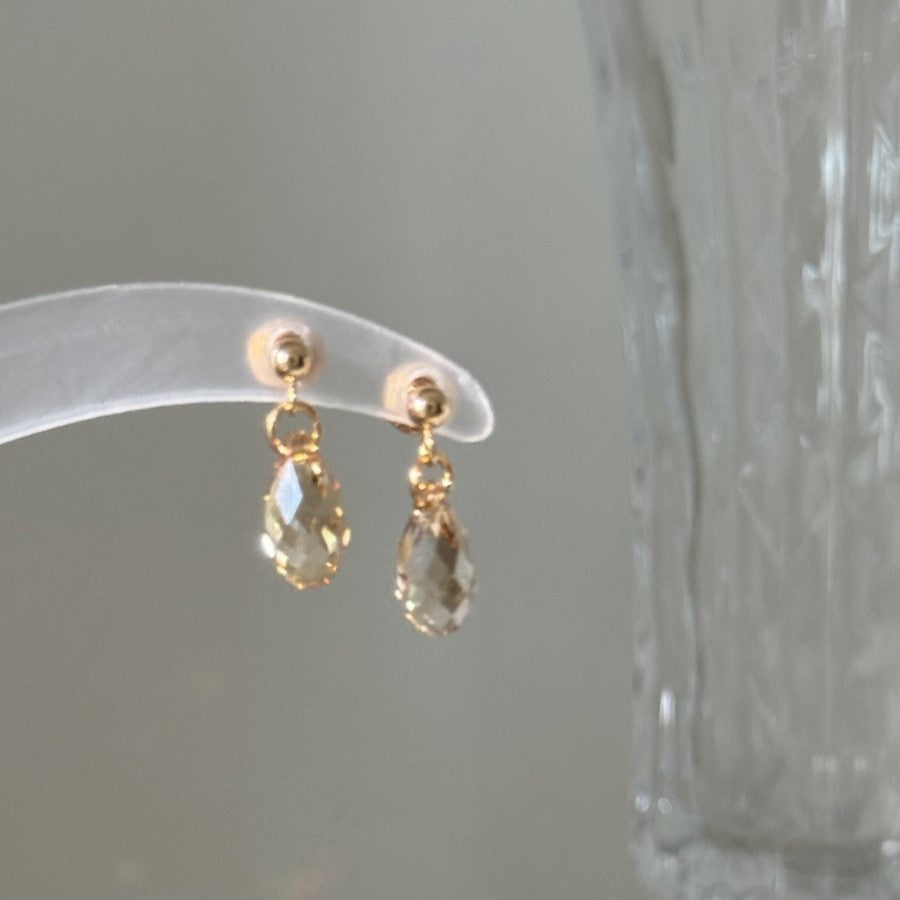 Hand-made Swarovski multicolor crystal earrings S925 silver needle