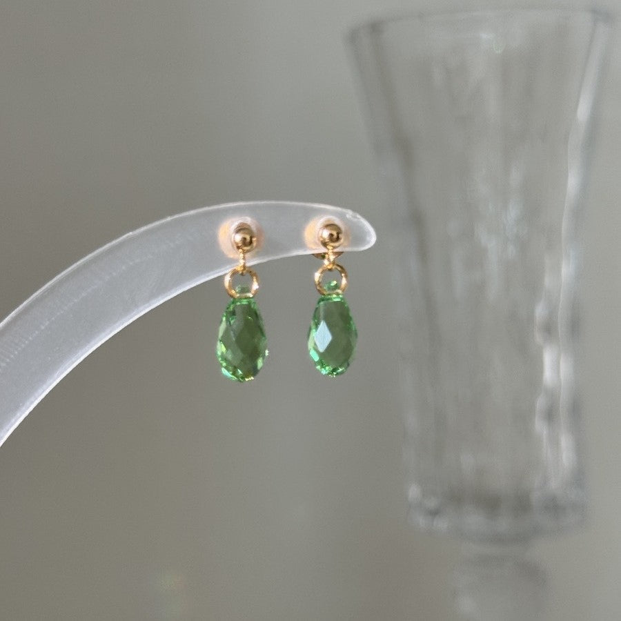 Hand-made Swarovski multicolor crystal earrings S925 silver needle