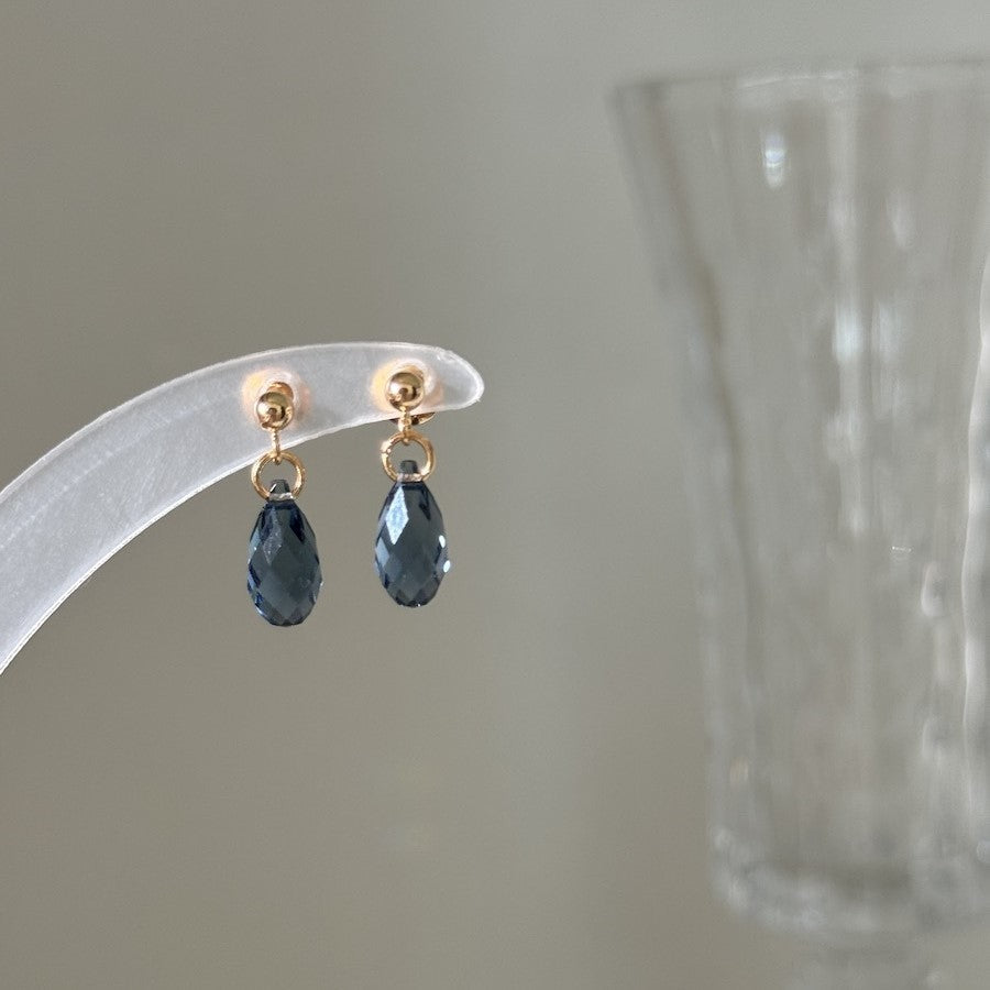 Hand-made Swarovski multicolor crystal earrings S925 silver needle