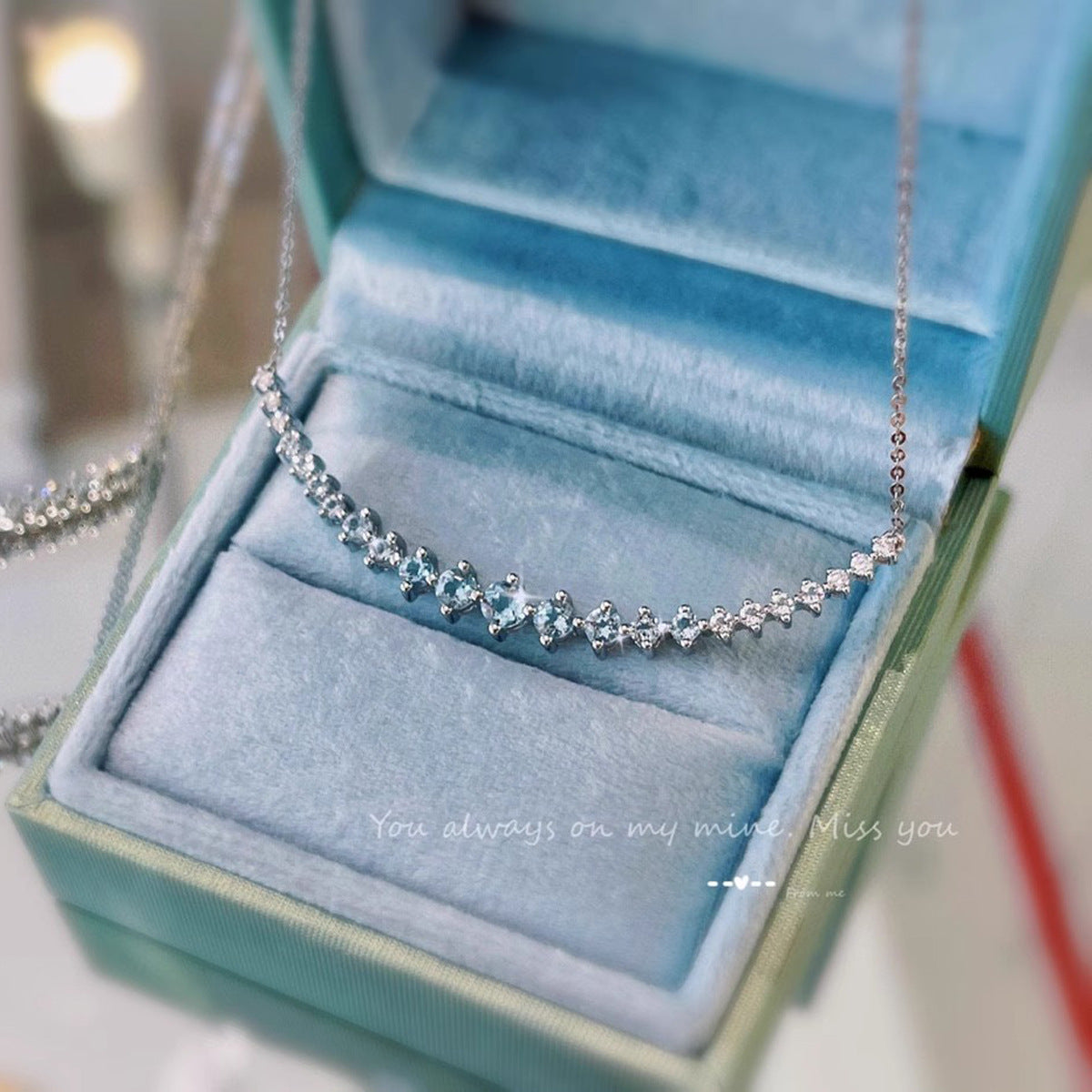 S925 sterling silver smile necklace
