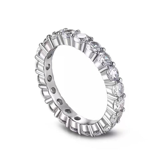 S925 Sterling Silver Full set with Silver Zircon