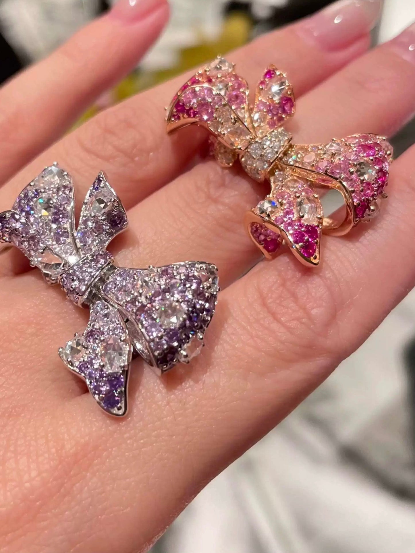 Pink Bow Ring