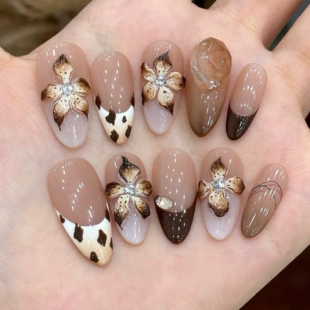 Amber Iris Nails