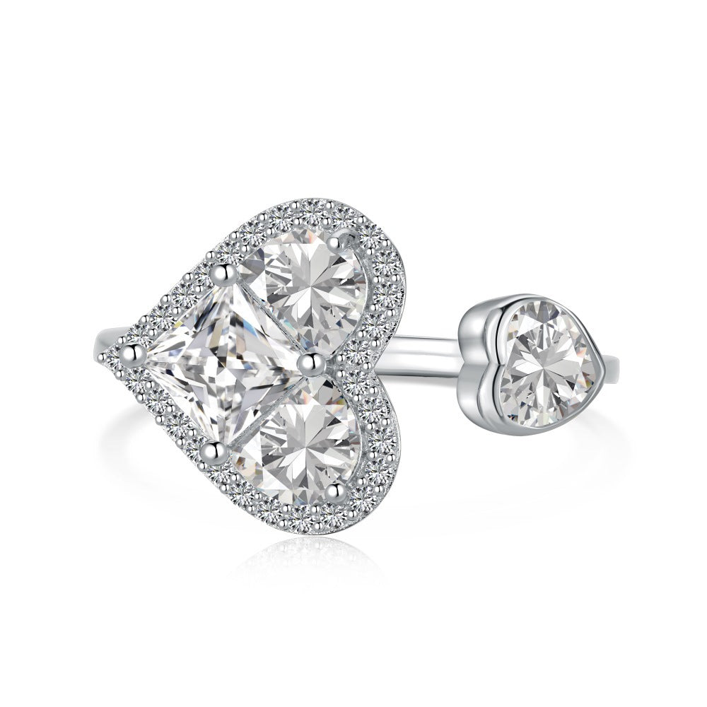 HEART DUO ADJUSTABLE RING