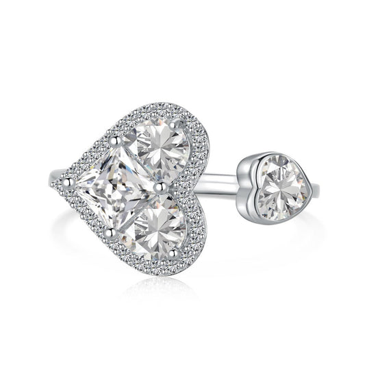 HEART DUO ADJUSTABLE RING