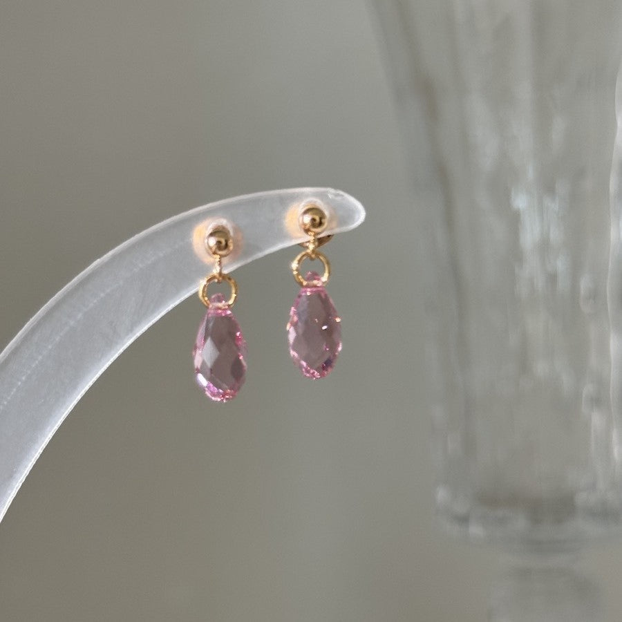 Hand-made Swarovski multicolor crystal earrings S925 silver needle