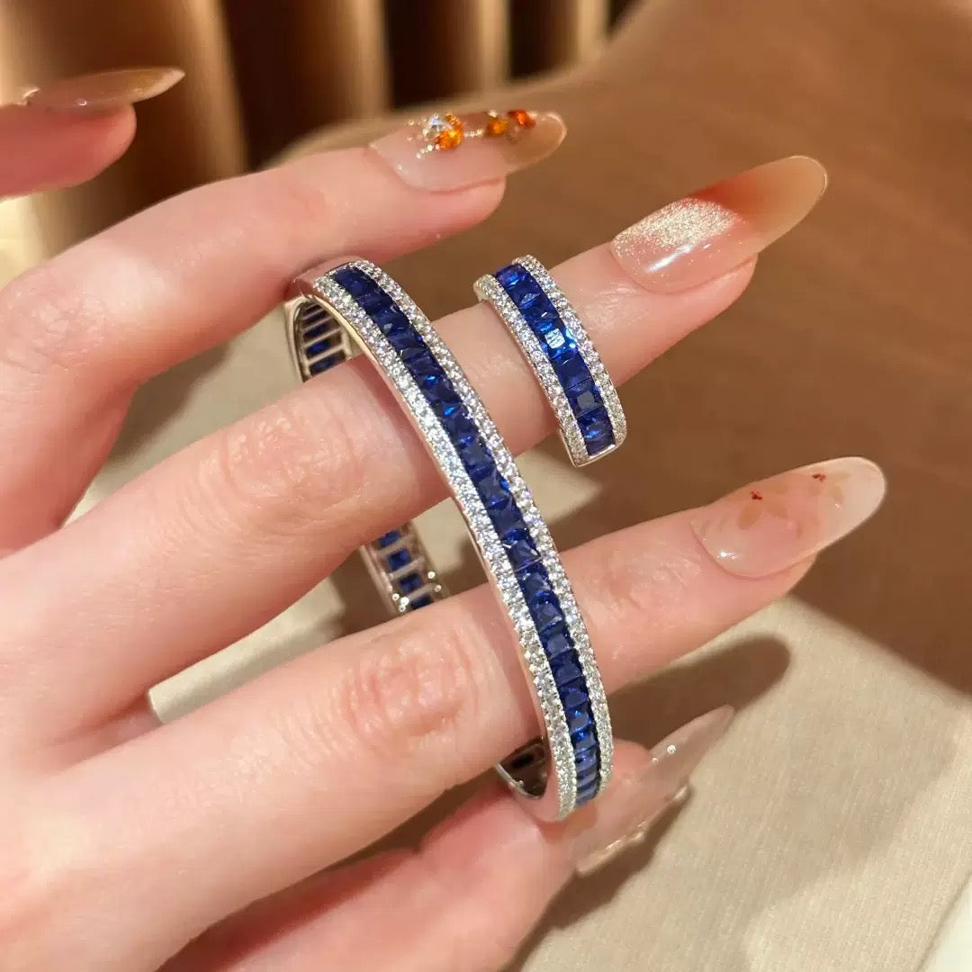 Blue Spinel Zircon Bracelet