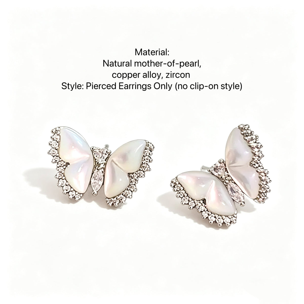 Mother-of-Pearl Butterfly Jewelry Set