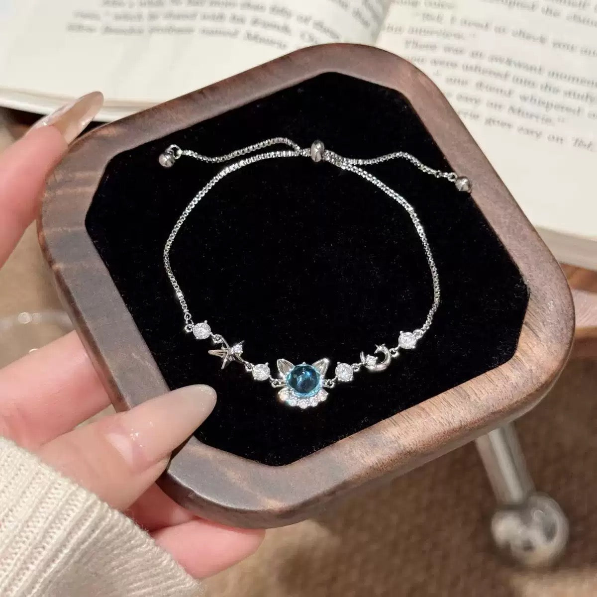Gold-Plated Kitten Zircon Bracelet