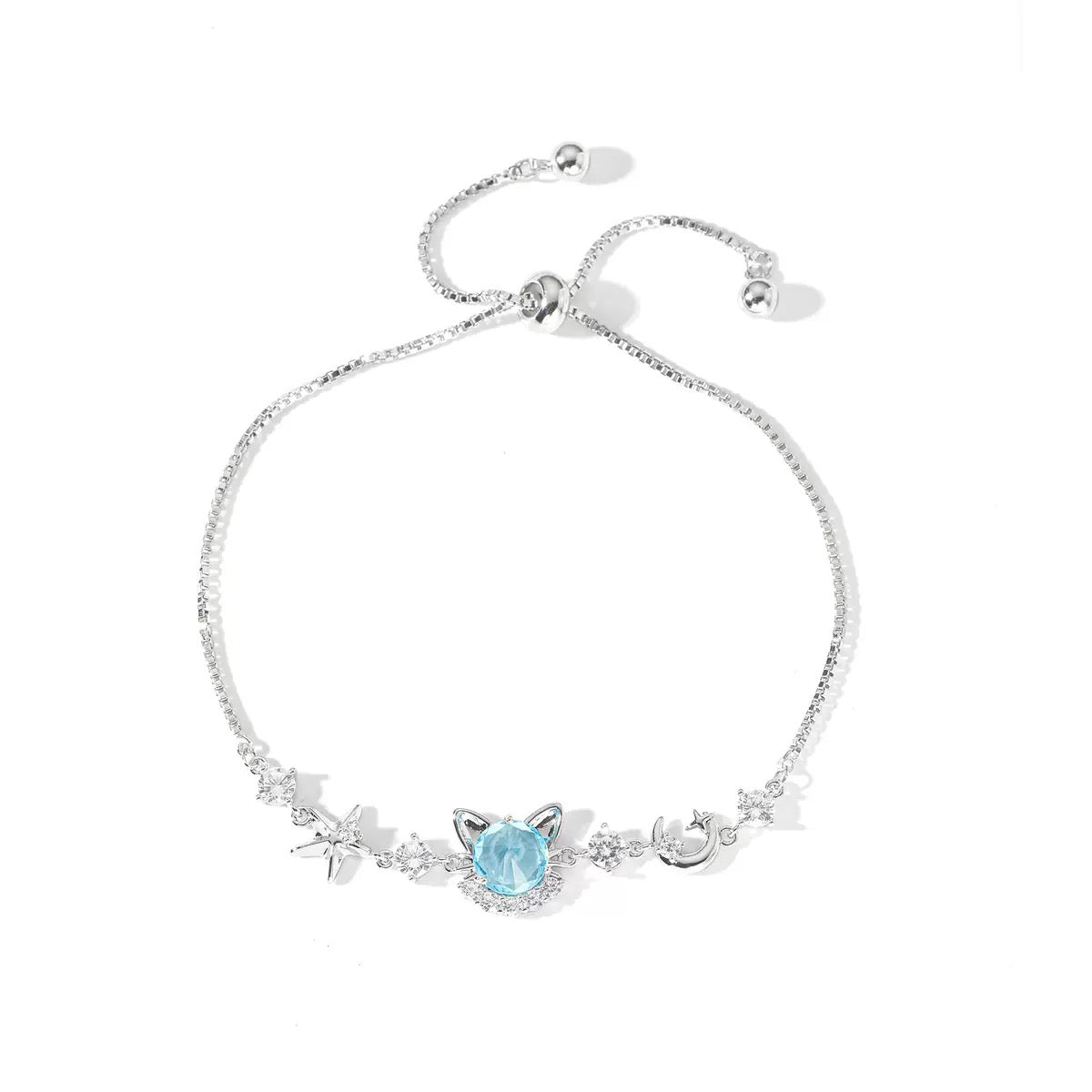 Gold-Plated Kitten Zircon Bracelet