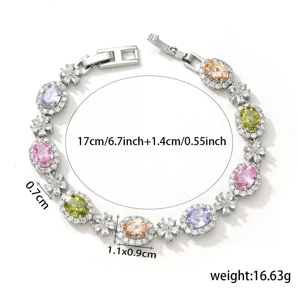 Ice Flower Zircon Bracelet