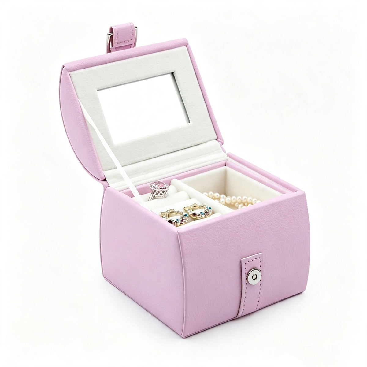 Double-Layer PU Jewelry Case