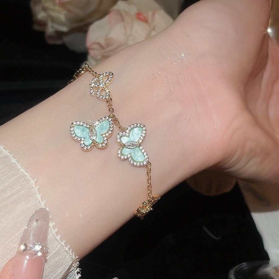 Zircon Butterfly Bracelet