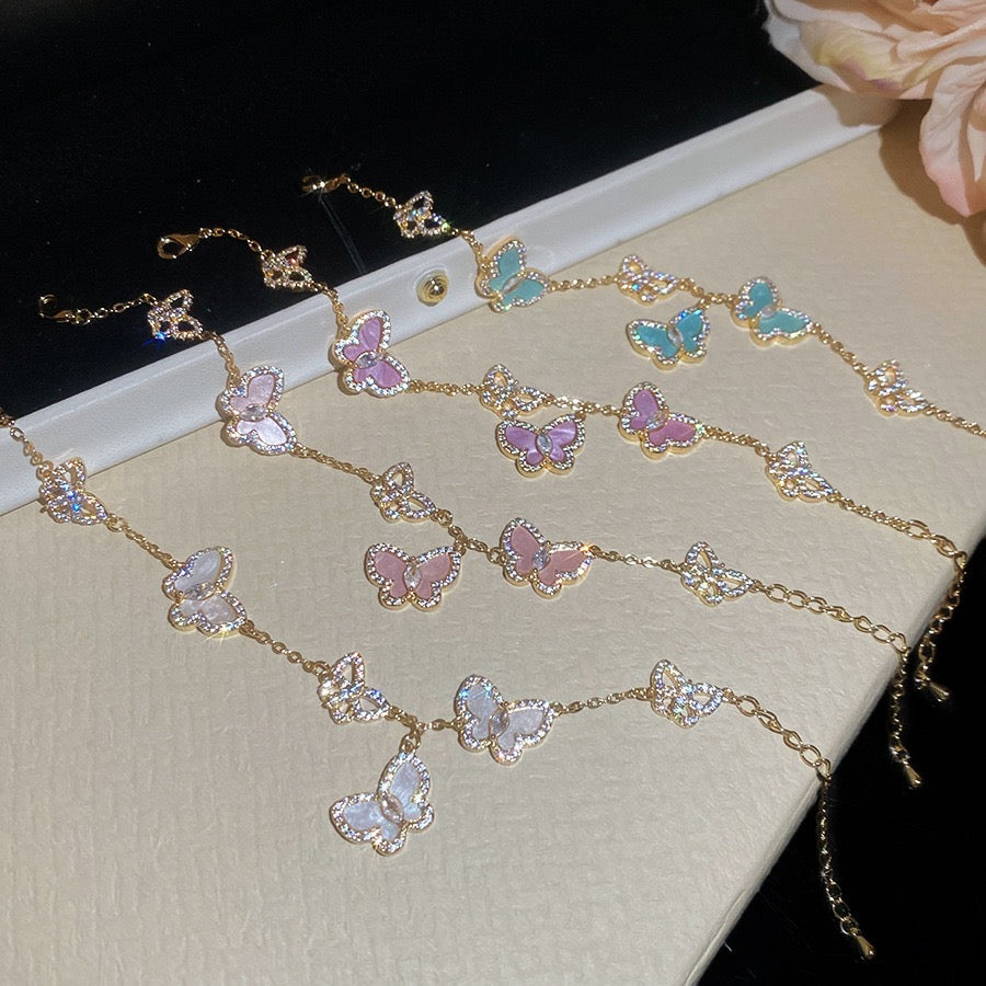 Zircon Butterfly Bracelet