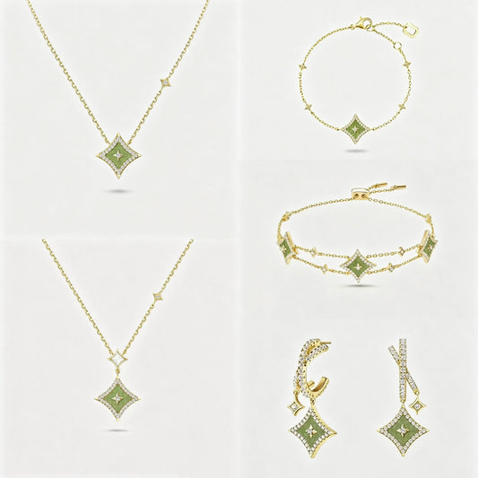 Shell Star Zircon Jewelry Set