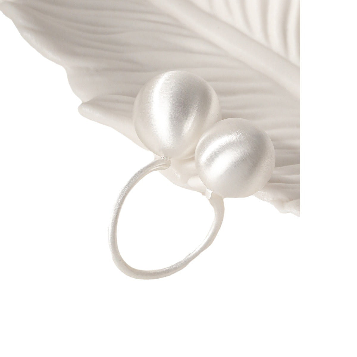 Brushed Beaded Necklace Bracelet ring earrings