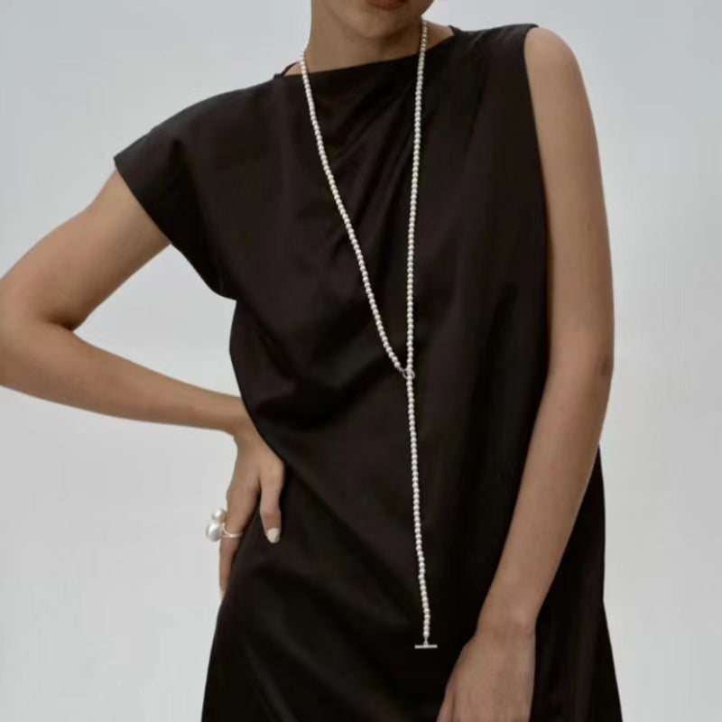 Brushed Beaded Necklace Bracelet ring earrings