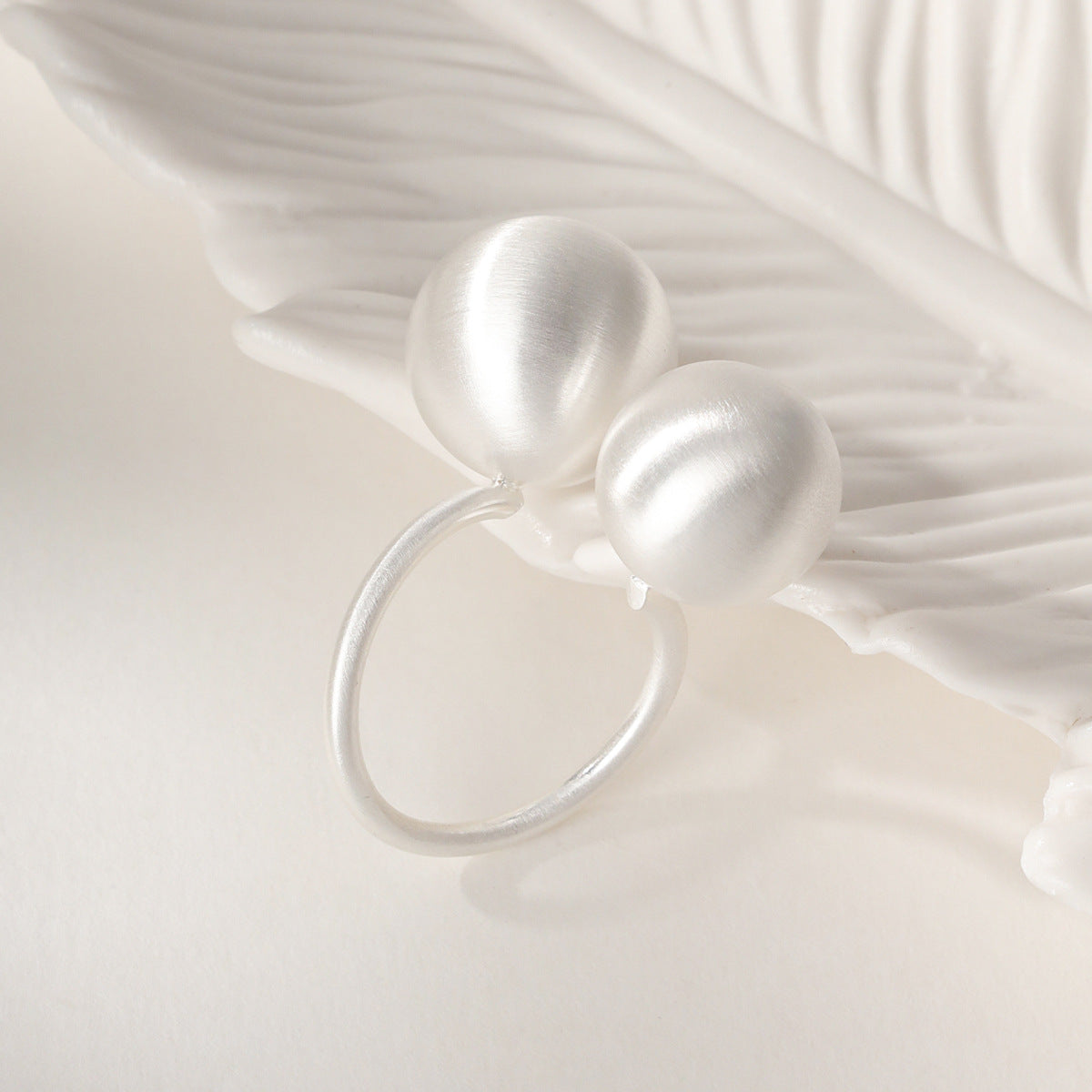 Brushed Beaded Necklace Bracelet ring earrings