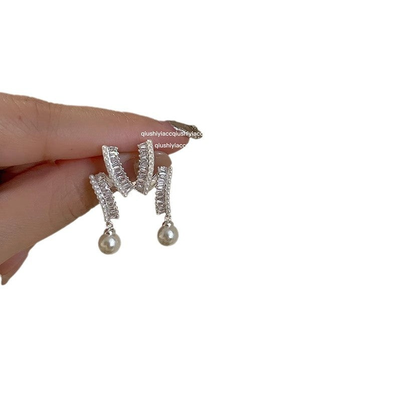 S925 Sterling Silver Pearl Earrings