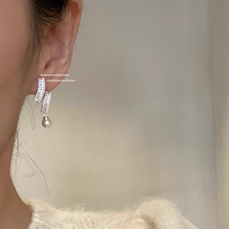 S925 Sterling Silver Pearl Earrings