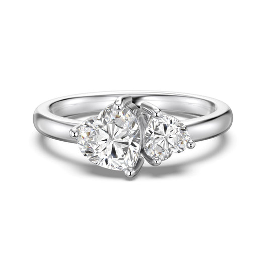 EVERLASTING Double Hearts Ring