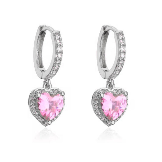 ADORE Pink Hearts Earrings