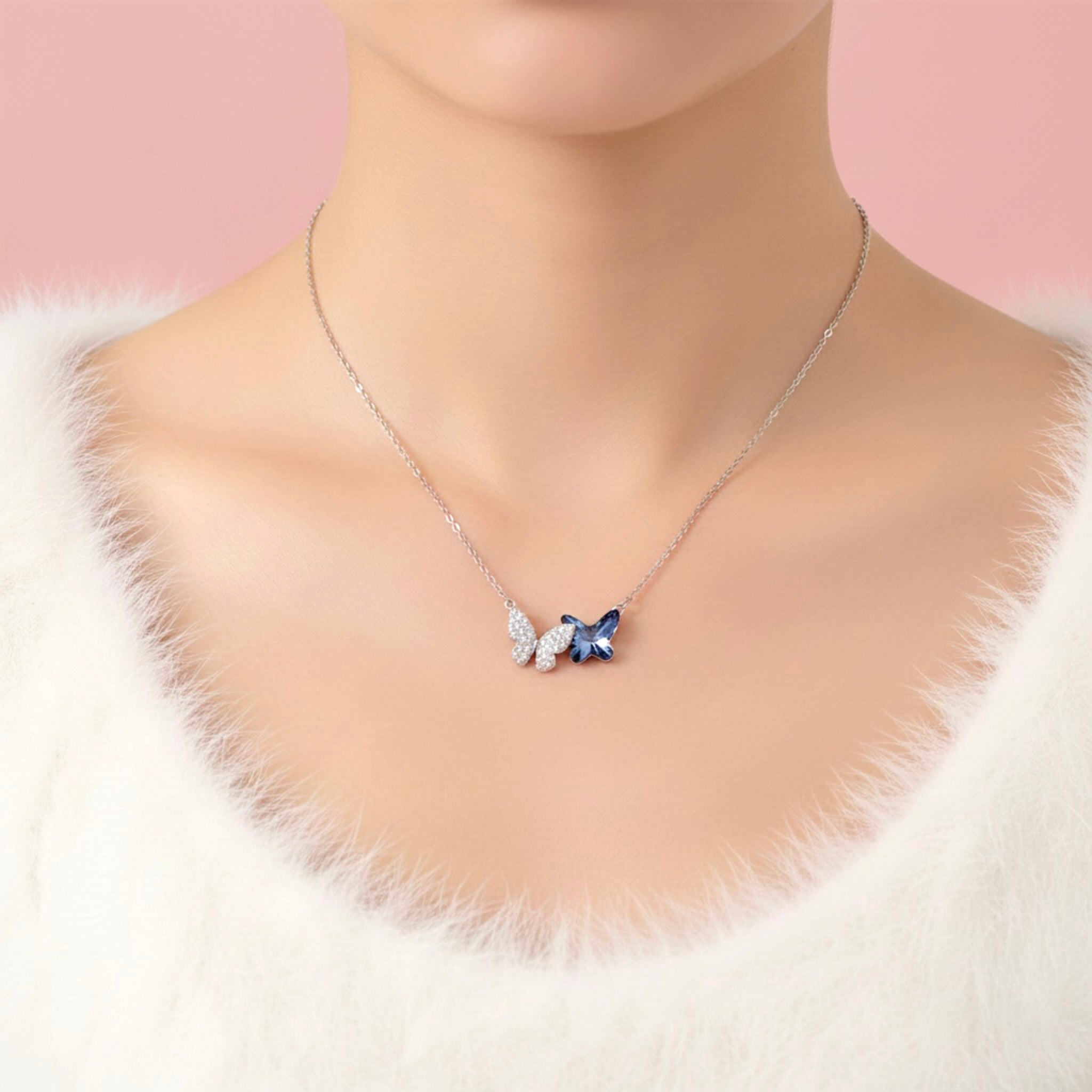 BLUE BUTTERFLY Necklace – ABB JEWELRY